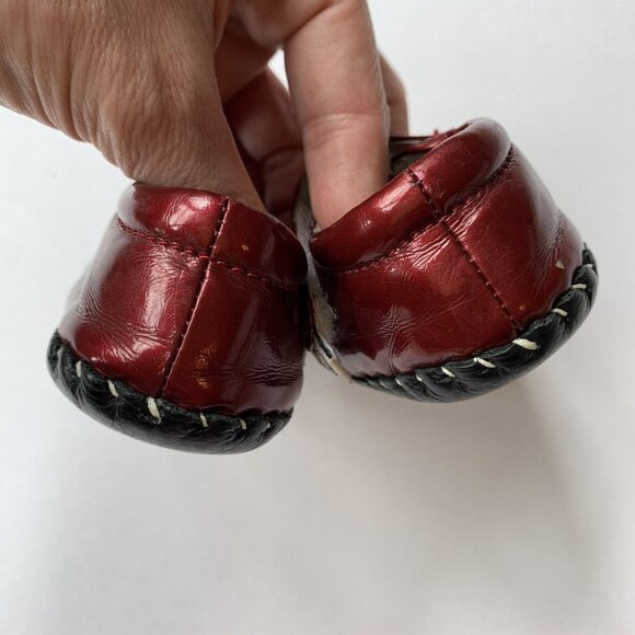 Pediped Burgundy Soft Sole Mary Janes - Picture 6 of 8